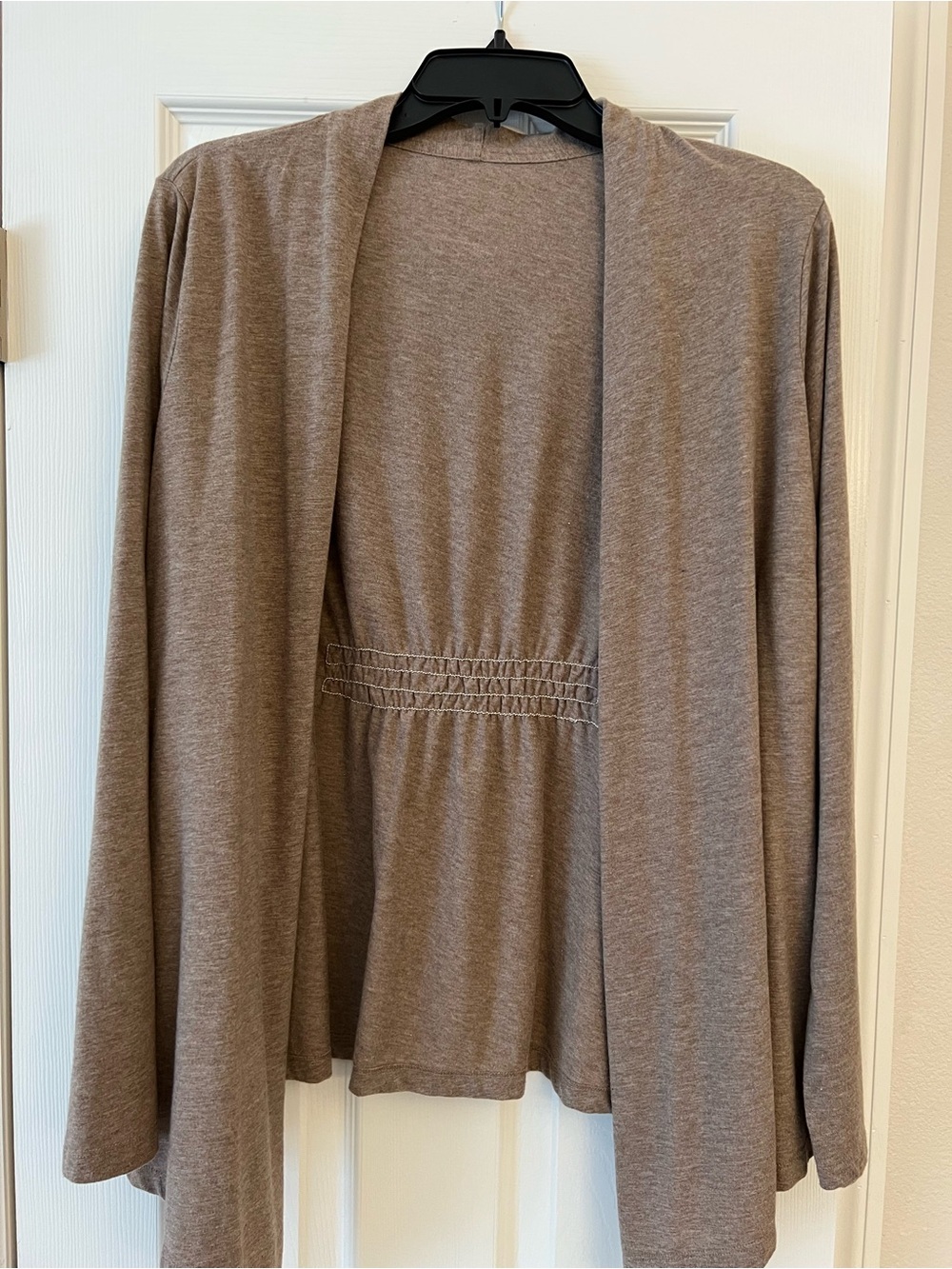Light Brown Open Cardigan